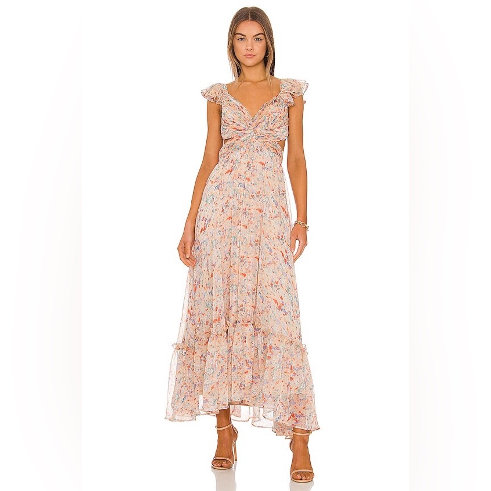 Astr Delicate Floral Maxi Dress